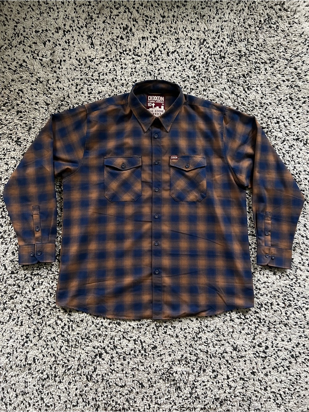 DIXXON Flannel Co The Eddie Plaid Flannel Shirt Blue Brown Button Down Men’s 3XL